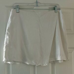 Abercrombie & Fitch White Linen Mini Skort Size M